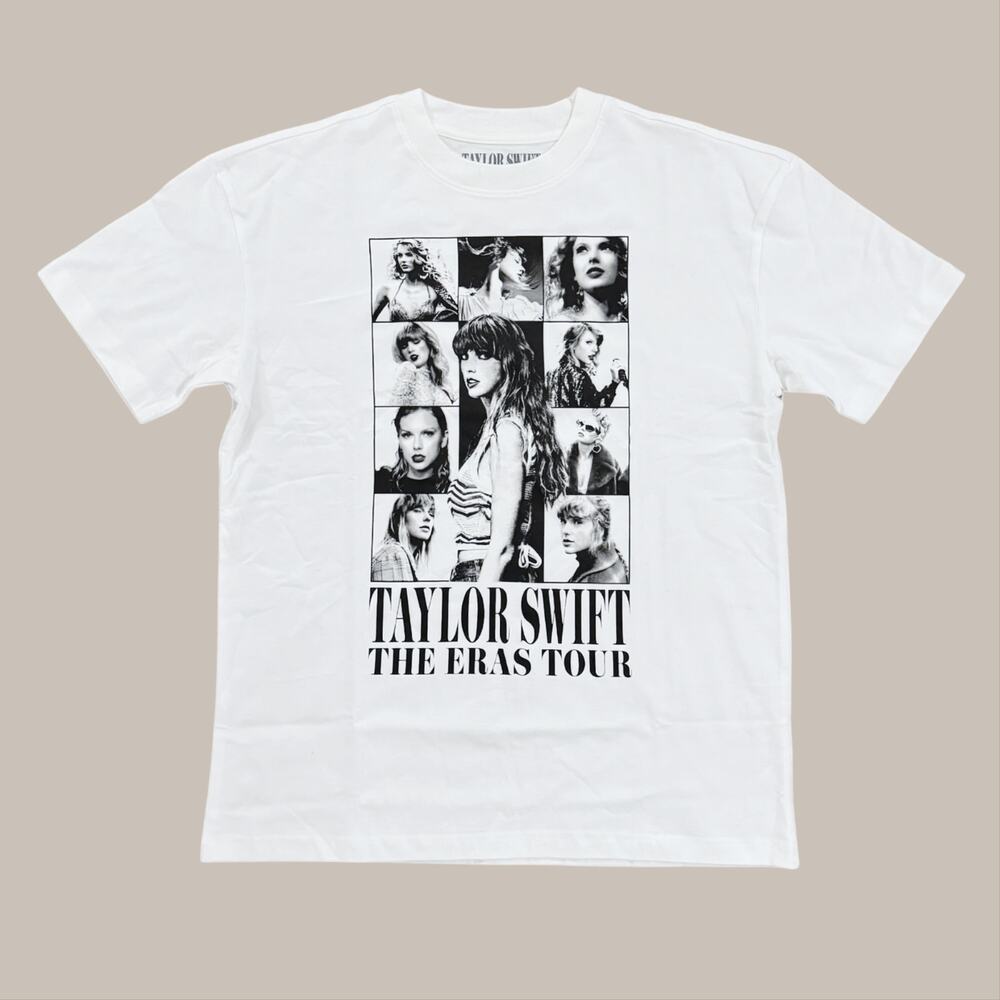 NEW Taylor Swift THE ERAS TOUR White Short Sleeve T-Shirt size XS Official Merch